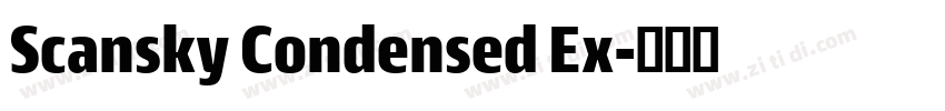Scansky Condensed Ex字体转换